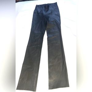 Faux leather pants